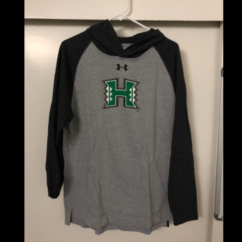 Under Armor University of Hawaii hooded T shirt